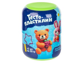 Набор для детской лепки DREAM MAKERS Тесто-пластилин, 3 цвета, арт. TA2059