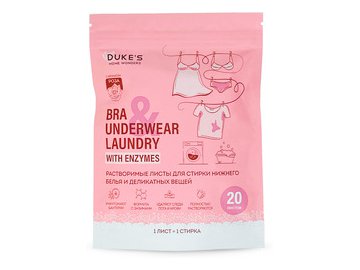 Листы для стирки нижнего белья и деликатных вещей DUKE'S HOME WONDERS Роза 20 шт