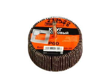 Круг лепестковый  80х30х штифт-6мм Р60 YOURTOOLS
