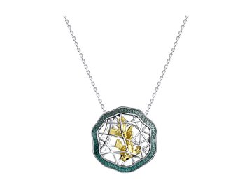 Колье Diamant, серебро 925 проба, вставка эмаль