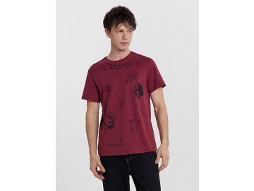 Футболка мужская бордовая с принтом в Лепеле Марк Формель