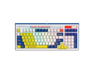 Клавиатура A4Tech Bloody B950 (белый/синий, Light Strike Libra Brown)