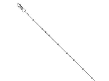 Браслет классический 7 Карат, плетение "Снейк", белое золото 585 проба