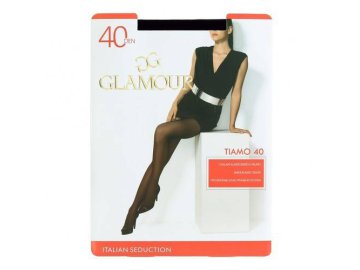 Колготы женские GLAMOUR Tiamo 40 ден, размер 3, nero