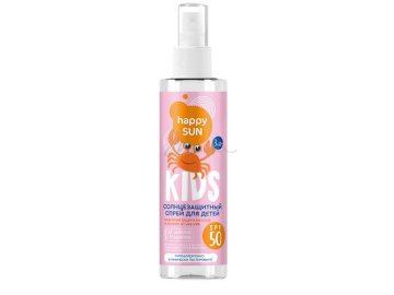 Спрей солнцезащитный для детей HAPPY SUN SPF 50+, 190 мл
