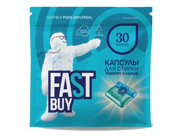 Капсулы для стирки универсальные FASTBUY Pods Universal 30 шт