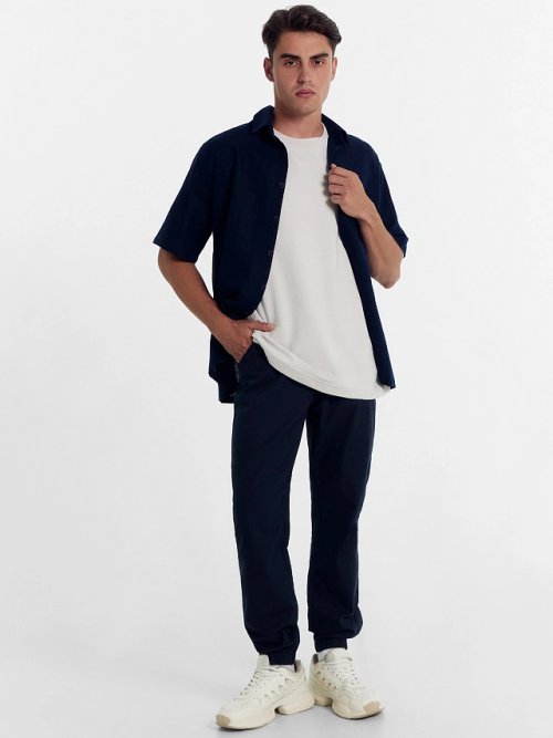 Брюки мужские в темно-синем цвете, фото 1 из 6