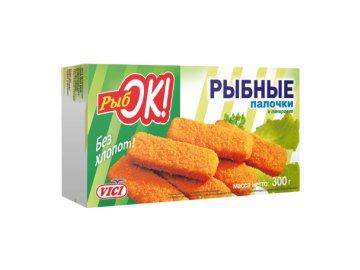 Рыбные палочки Vici Рыбок в панировке п/ф замороженный 300 г
