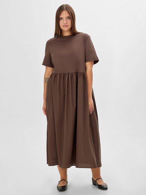 Платье женское коричневое, фото 3 из 9