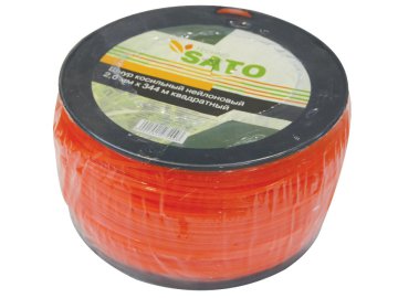 Шнур косильный нейлоновый 2,0мм х344м квадратный SATO TECHNO (3LB)