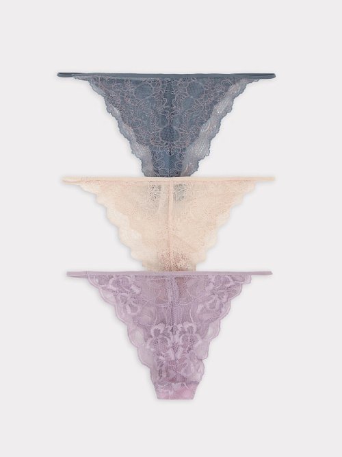 Трусы женские слипы мультипак (3 шт.) в сером цвете, фото 26 из 27