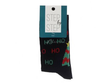 Носки мужские STEP by STEP НО-НО-НО черный р.25-27 арт.НМ 9027-40