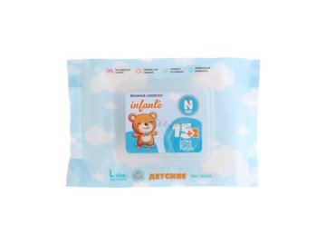 Салфетки влажные детские NATURAL FRESH Baby Blue Infante, размер L, 17 шт