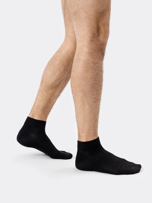 Носки мужские короткие в черном оттенке, фото 1 из 16