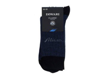 Носки мужские DIWARI Classic, размер 29, черный-синий