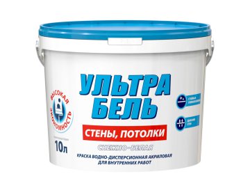 Краска Sniezka УльтраБель белая 10л в Минске Ома