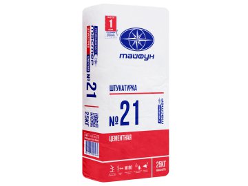 Штукатурка цементная Тайфун Мастер №21, 25 кг