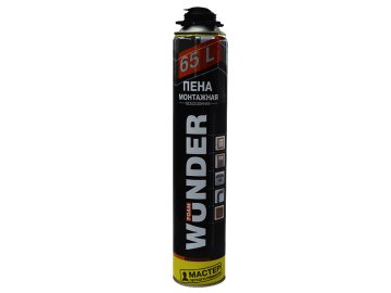 Пена монтажная пистолетная WUNDER Foam всесезонная 870 мл