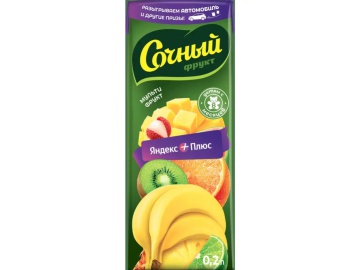 Нектар "СОЧНЫЙ ФРУКТ"(м/фрукт,т.з) 0.2л в Мозыре Евроопт
