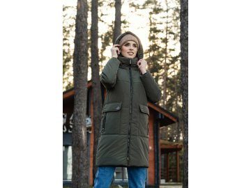 Пальто женское плащевое утепленное