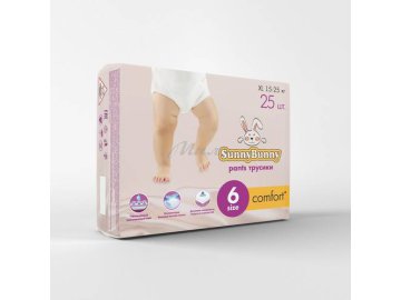 Подгузники-трусики детские SUNNYBUNNY Comfort 6 XL, 25 шт