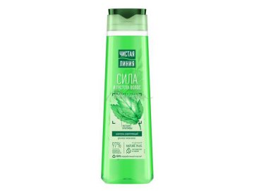 Шампунь ЧИСТАЯ ЛИНИЯ Фитотерапия Укрепляющий Крапива для всех типов волос, 400 мл Мила