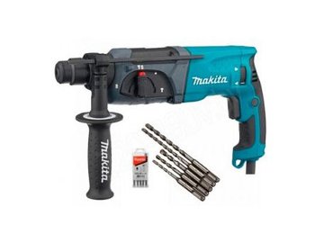 Перфоратор Makita HR2470X15 + набор буров