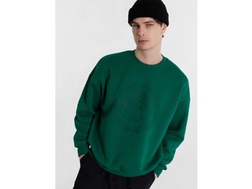 Свитшот мужской зеленый с новогодним принтом в Лепеле Марк Формель