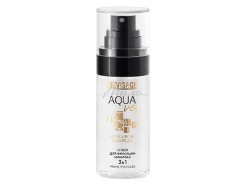 Спрей для фиксации макияжа LUXVISAGE Aqua Veil Hyaluron Complex 3 в 1, 68 мл