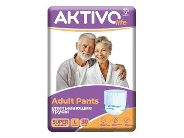 Трусы впитывающие для взрослых AKTIVOLIFE L (30шт)