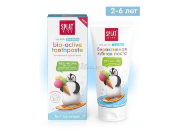 Паста зубная для детей SPLAT (СПЛАТ) серии KIDS Fruit Ice-Cream/Фруктовое мороженое, 50 мл