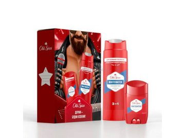 Подарочный набор OLD SPICE Твердый дезодорант, 50 мл + Гель для душа-Шампунь 3 в 1 Whitewater, 250 мл Мила