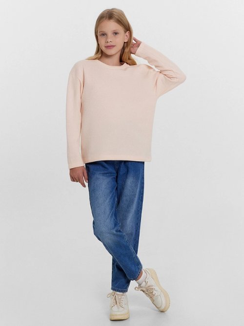 Джемпер для девочек в нежно-розовом цвете, фото 3 из 5