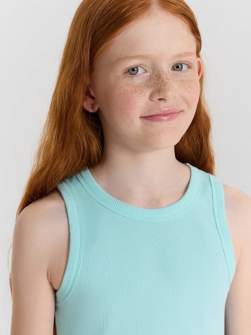 Топ для девочек голубой, фото 4 из 5