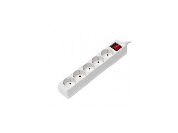 Сетевой фильтр maxvi sp-118 5 гнезд, 1,8м, (белый) в Орше Электросила