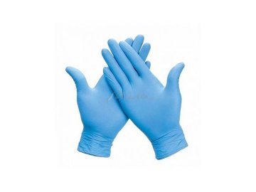 Перчатки нитриловые одноразовые, цвет голубой, размер М, 50 пар