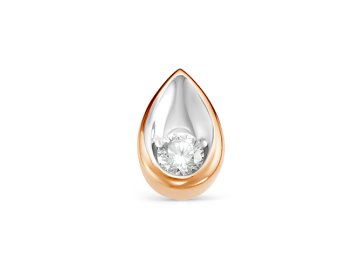 Подвеска декоративная RoseGrace, красное золото 585 проба, вставка бриллиант