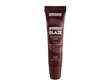 Акции Милы Жлобин Новинки - Блеск-бальзам для губ LUXVISAGE Wonder Glaze Volume & Care, тон 106, 12 г