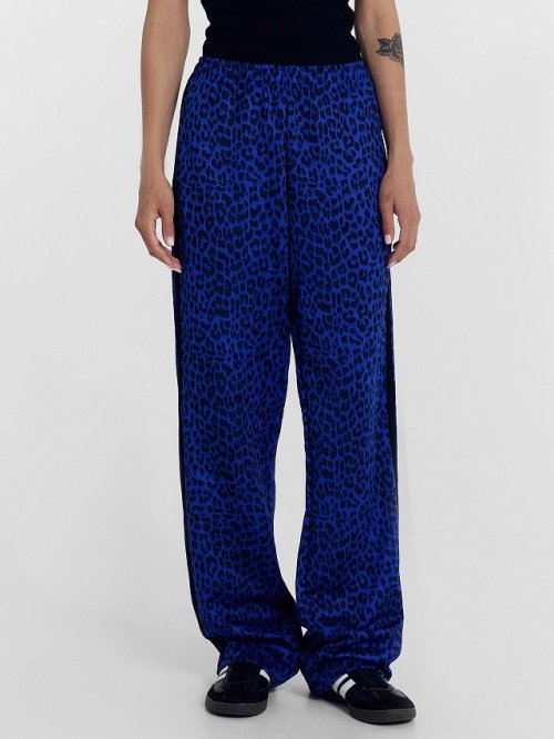 Брюки женские синие с леопардовым принтом, фото 3 из 7