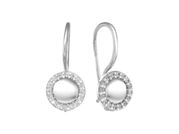 Серьги детские BIRYUZA, серебро 925 проба, вставка цирконий