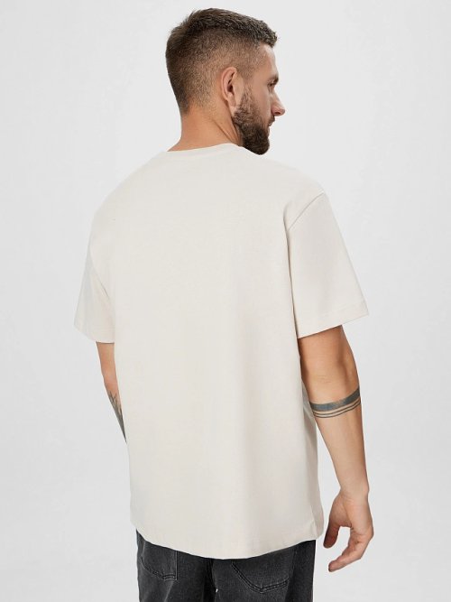 Футболка мужская кремовая, фото 2 из 5