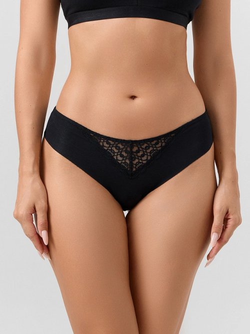 Трусы женские бесшовные черные, фото 2 из 8
