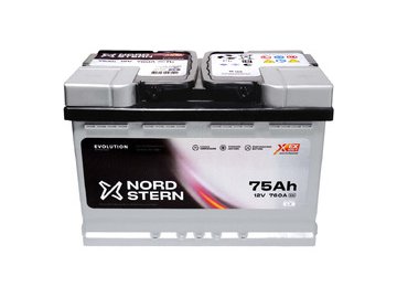 Автомобильный аккумулятор NORD STERN NS750S Evolution R+ (75 Ah)