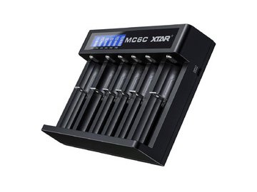 Зарядное устройство XTAR MC6C с USB, Type-C, DC кабелем