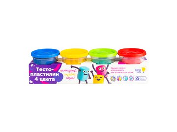Набор для лепки Genio Kids Тесто-пластилин 4 цвета TA1010B