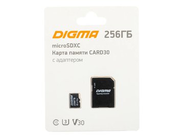 Карта памяти Digma microSDXC 256GB DGFCA256A03