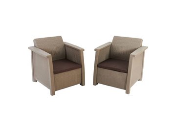 Набор мебели Keter Toledo Duo 254010 (капучино)