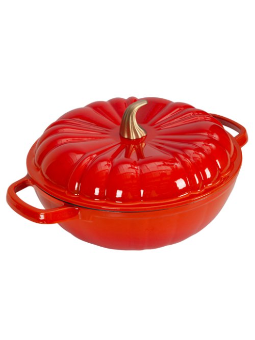 Жаровня чугунная эмалированная Pumpkin 4 л, фото 8 из 39