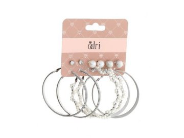 Серьги ODRI, 6 пар, арт. SLW-TCP-70