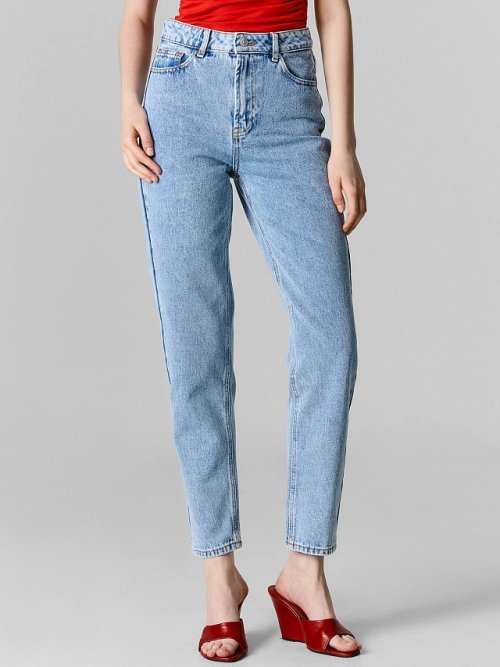 Джинсы Mom fit женские голубые, фото 2 из 7